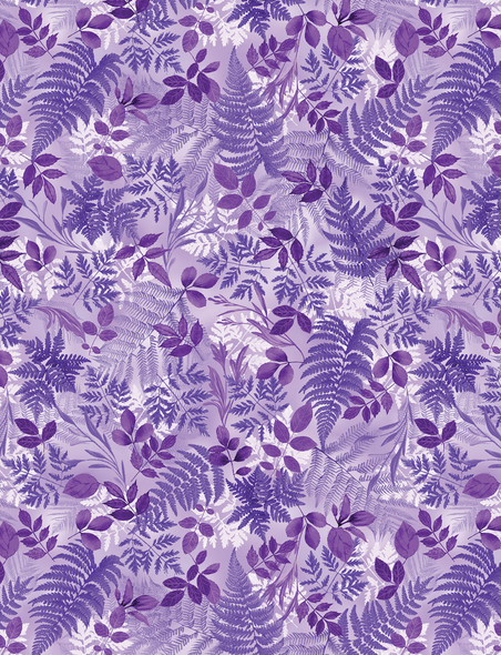 Tossed Ferns Purple