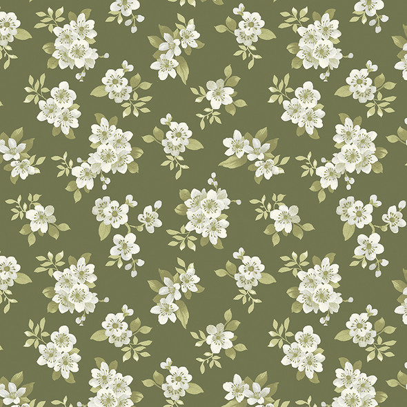 White Floral Green