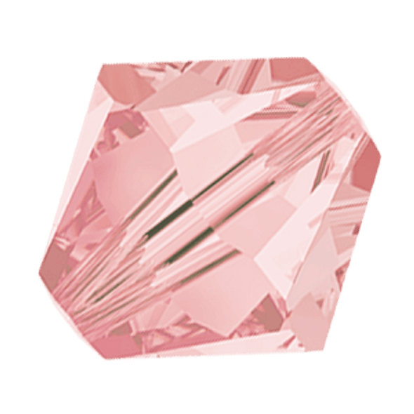 6mm Preciosa Crystal Bicones Rose