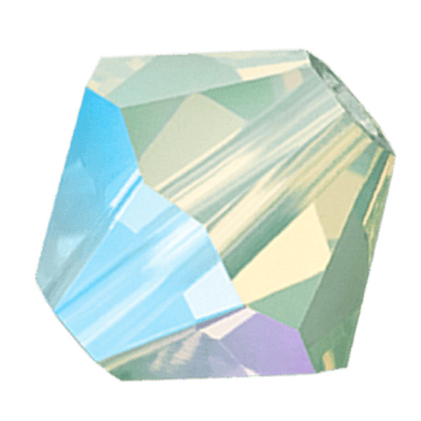 6mm Preciosa Crystal Bicones Chrysolite Opal AB