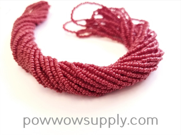 11/0 Seed Beads Opaque Burnt Red