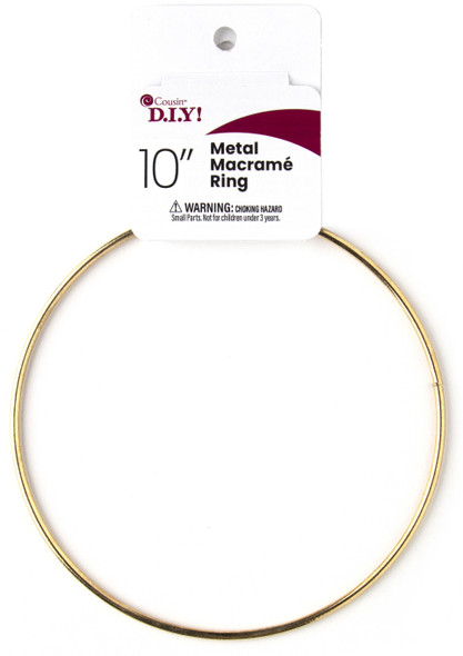 10" Metal Macrame Ring