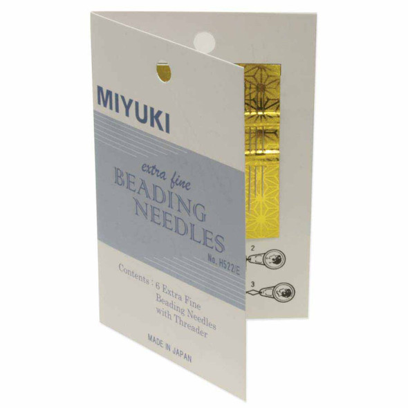 Miyuki Extra Fine Beading Needles 6 Pc + Threader