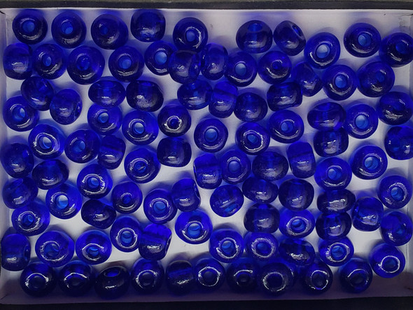 31/0 Seed Beads Transparent Cobalt