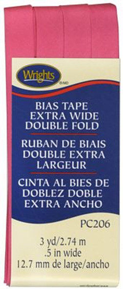 Bias Tape ExtraWide Double Fold Berry Sorbet