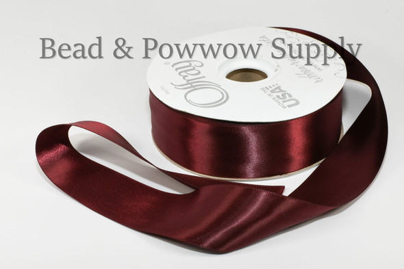 Offray 1 1/2"  DFS Burgundy   - Yard