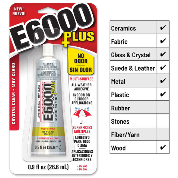 E6000 PLUS CLR 0.9 FL OZ (low odor)