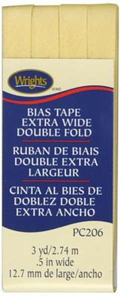 Bias Tape ExtraWide Double Fold Lemon Ice 206 12 