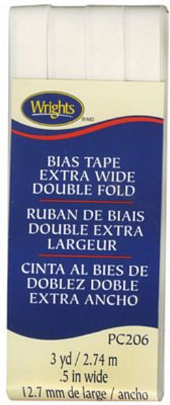 Bias Tape ExtraWide Double Fold Oyster 206 28 