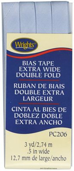 Bias Tape ExtraWide Double Fold Lt Blue 206 52 