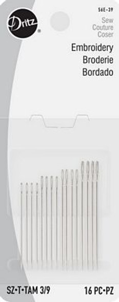 Hand Needles-Embroidery Sz3/9 Hand Needles-Embroidery Sz3/9