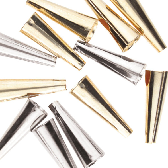 Metal Cones 19.1mm 12 Silver 12 Gold Metal Cones 19.1mm 12 Silver 12 Gold