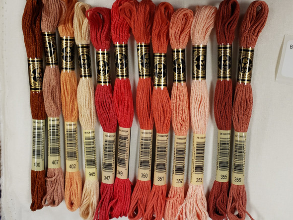 DMC Embroidery Floss Rust Set (12 skeins)