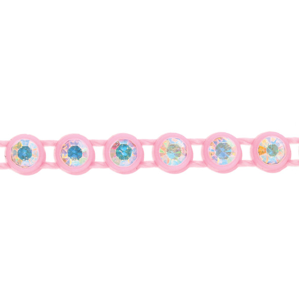 SS8 Rhinestone Banding 10 Yard Card - Pink
