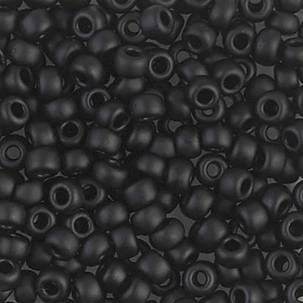 Miyuki 6/0 Seed Bead Matte Black