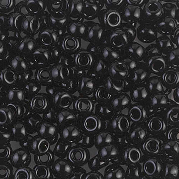 Miyuki 6/0 Seed Bead Opaque Black