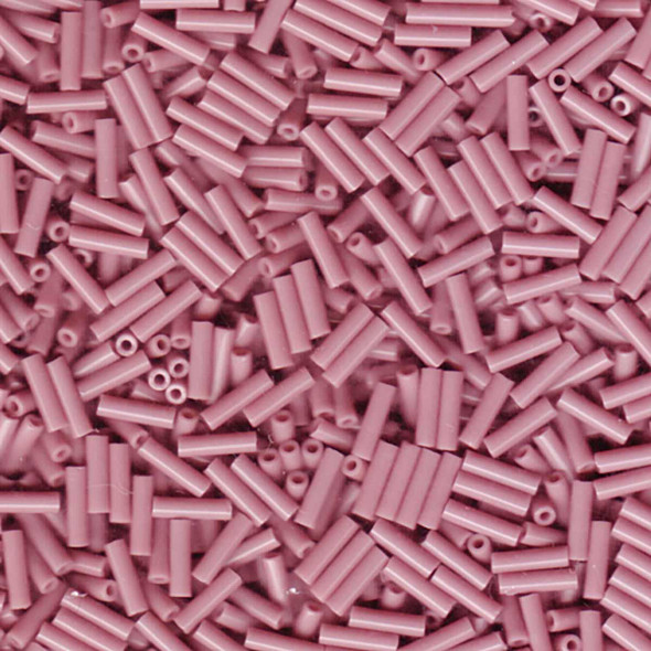 Miyuki #2 (6mm) Bugle Beads Opaque Mauve