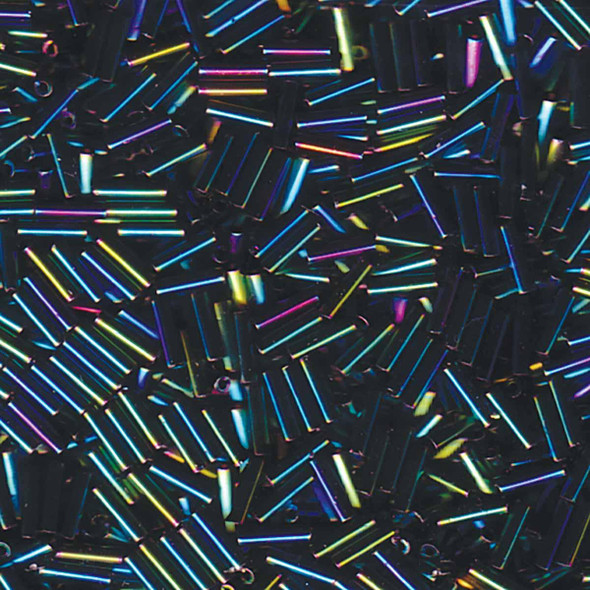 Miyuki #2 (6mm) Bugle Beads Blue Iris Variegated