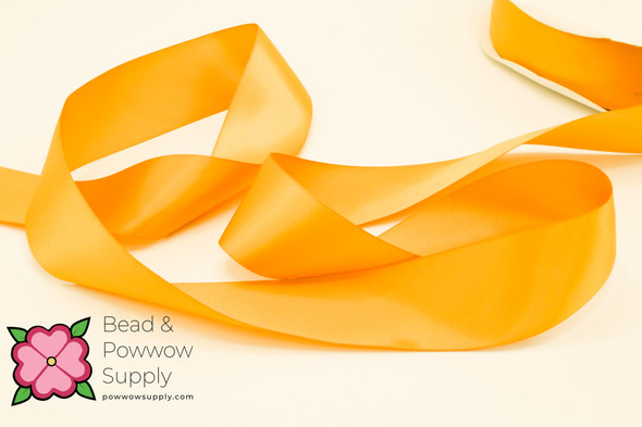 Double Face Satin Ribbon Old Gold - sold by the yard