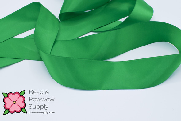 Double Face Satin Ribbon Emerald - sold by the yard