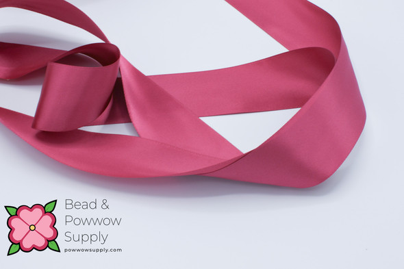 Double Face Satin Ribbon Azalea - sold by the yard