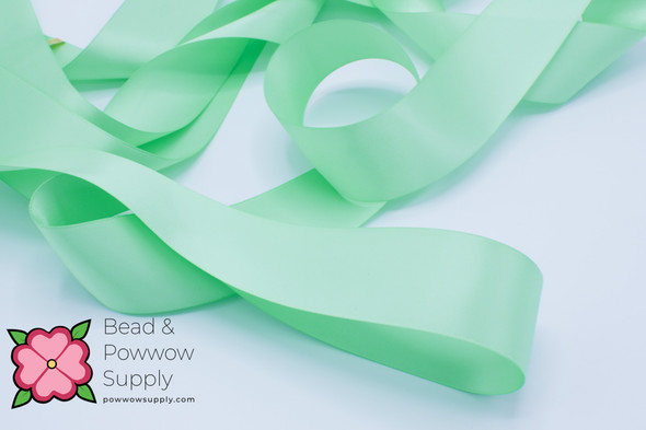 Double Face Satin Ribbon Mint - sold by the yard