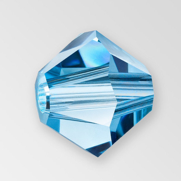 6mm Preciosa Crystal Bicones Malibu Blue