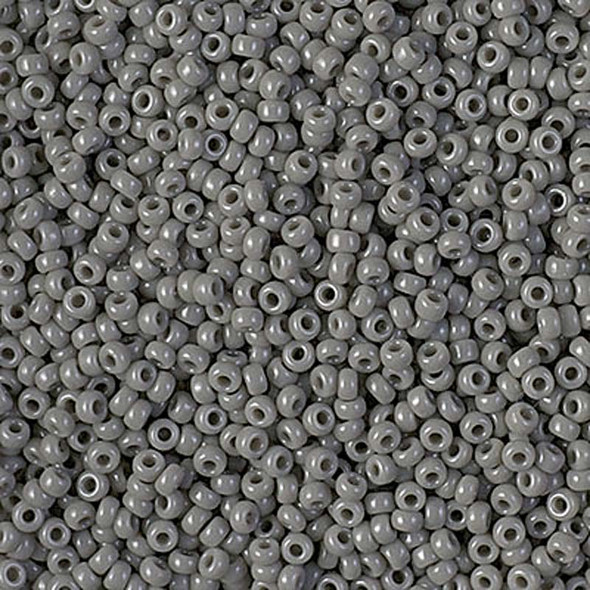 Miyuki 11/0 Seed Beads Opaque Falcon Grey