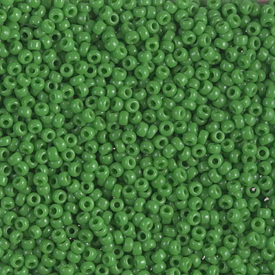 Miyuki 11/0 Seed Beads Opaque Jade Green