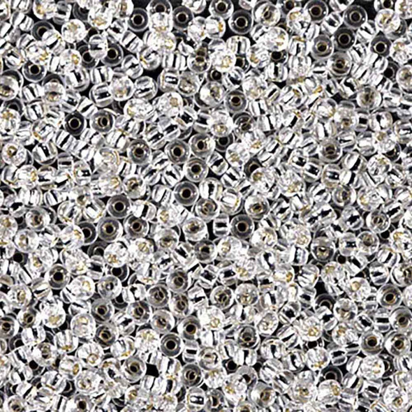 Miyuki 11/0 Seed Beads Silver Lined Crystal