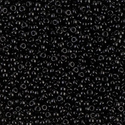 Miyuki 11/0 Seed Beads Opaque Black