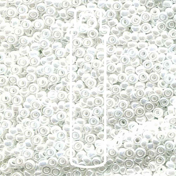 Miyuki 11/0 Seed Beads White Pearl Ceylon
