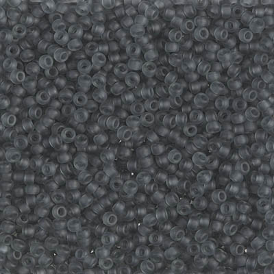 Miyuki 11/0 Seed Beads Matte Transparent Gray