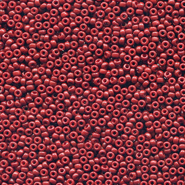 Miyuki 11/0 Seed Beads Duracoat Opaque Dyed Brick