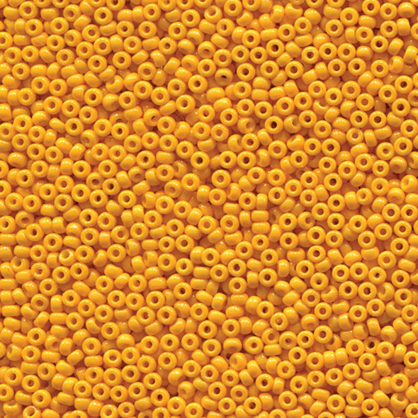 Miyuki 11/0 Seed Beads Duracoat Opaque Dyed Yellow