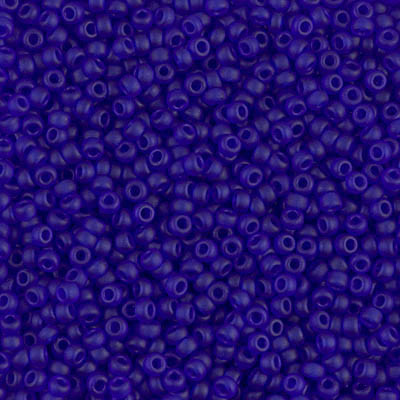 Miyuki 11/0 Seed Beads Matte Transparent Cobalt
