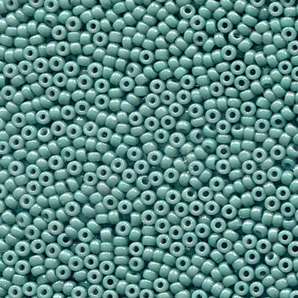 Miyuki 11/0 Seed Beads Duracoat Opaque Dyed Blue Gray