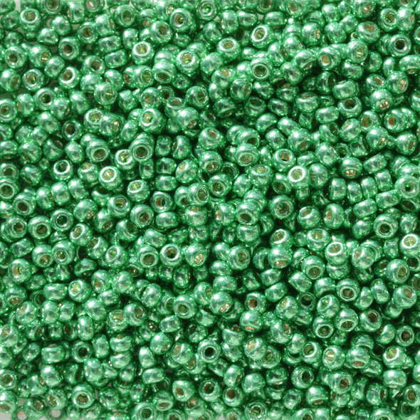 Miyuki 11/0 Seed Beads Duracoat Galvanized Dark Mint Green