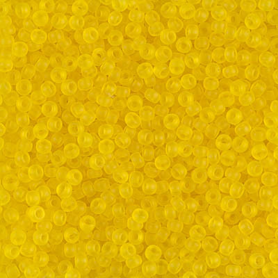 Miyuki 11/0 Seed Beads Matte Transparent Yellow