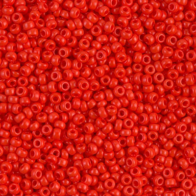 Miyuki 11/0 Seed Beads Opaque Vermillion Red