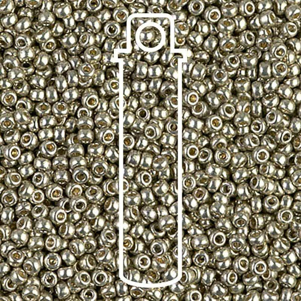Miyuki 11/0 Seed Beads Duracoat Galvanized Light Smoky Pewter