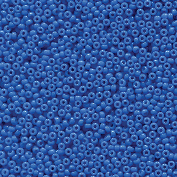Miyuki 11/0 Seed Beads Duracoat Opaque Dyed Bright Blue
