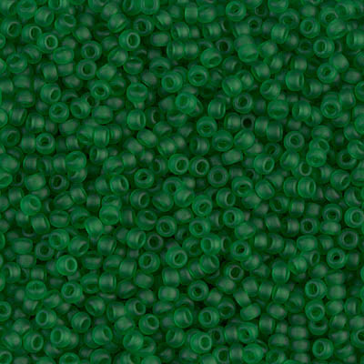 Miyuki 11/0 Seed Beads Matte Transparent Green