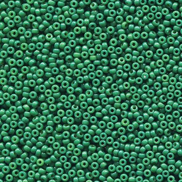 Miyuki 11/0 Seed Beads Duracoat Opaque Dyed Deep Green