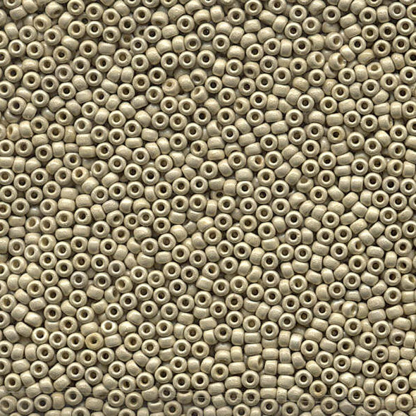 Miyuki 11/0 Seed Beads Duravoat Galvanized Matte Silver