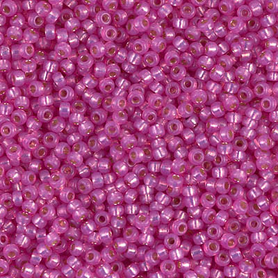 Miyuki 11/0 Seed Beads Duracoat Silver Lined Dusty Rose