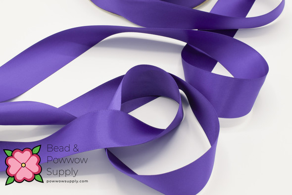 7/8" Double Face Satin Ribbon Purple Haze - sold by the yard