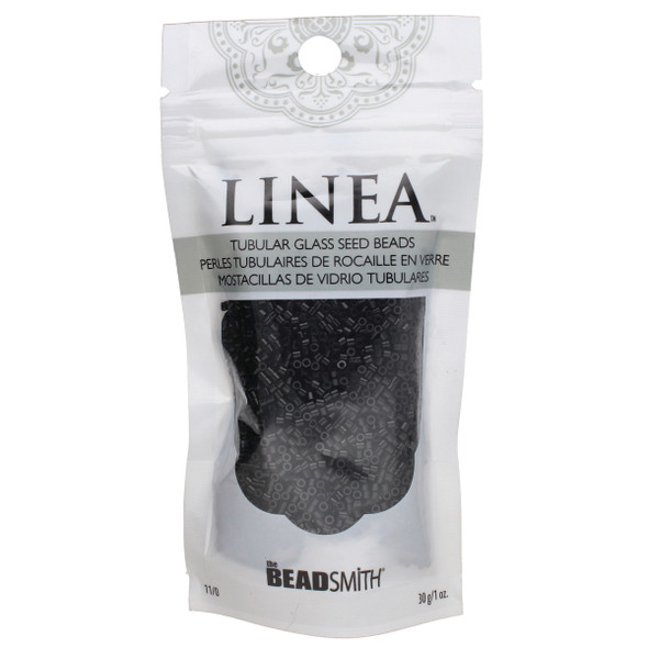 11/0 Linea Beads 001 Black - 30 gram bag