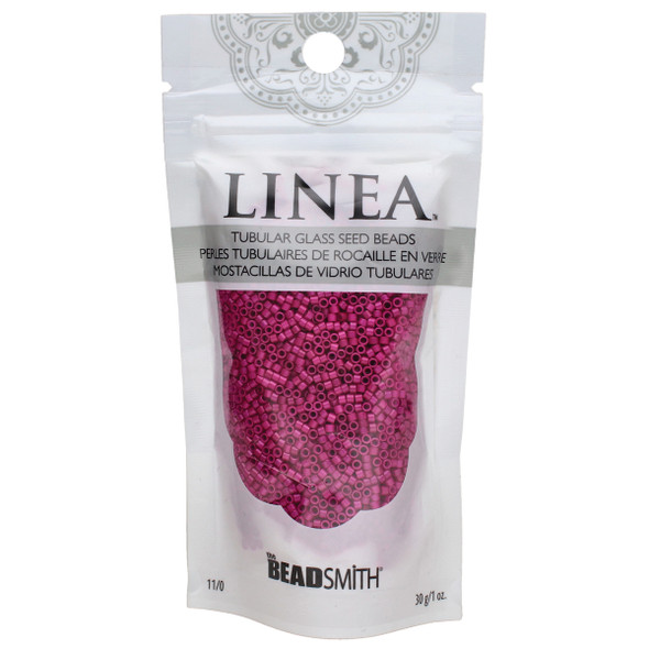 11/0 Linea Beads 017 Raspberry - 30 gram bag