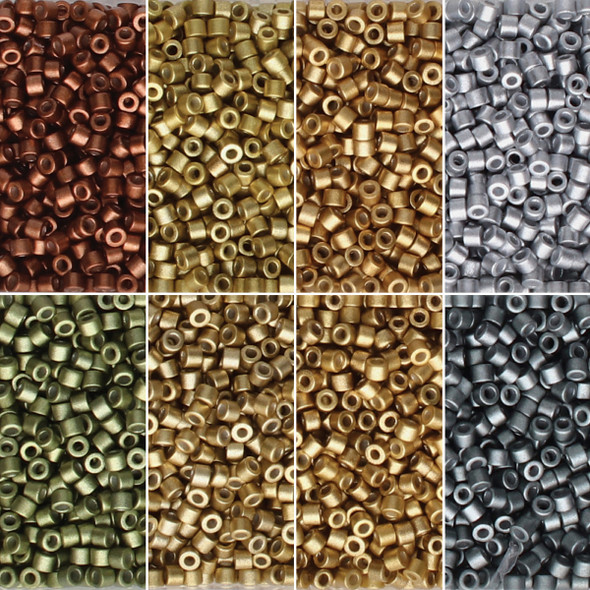 11/0 Linea Beads Mix Metallic Shimmer - 8 colors, 6 grams each